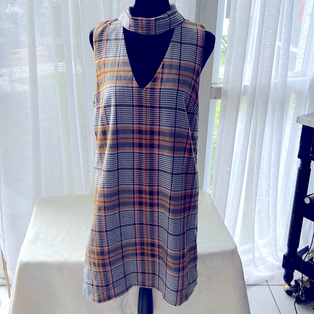 Flannel lightweight A-line dress